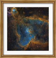 Framed IC 1805, the Heart Nebula