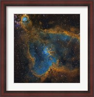 Framed IC 1805, the Heart Nebula