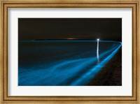 Framed Bioluminescence in Waves in the Gippsland Lakes