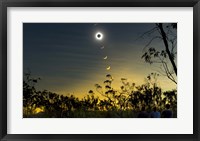 Framed Solar Eclipse Composite