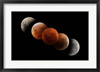 Framed Composite of Lunar Eclipse