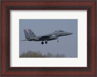 Framed US Air Force F-15E Strike Eagle