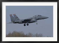 Framed US Air Force F-15E Strike Eagle