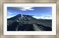 Framed Terragen Render of Mt St Helens