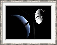 Framed Voyager 1 at Neptune
