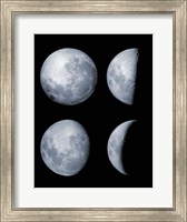 Framed Four Phases of the Moon