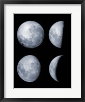 Framed Four Phases of the Moon