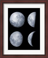 Framed Four Phases of the Moon