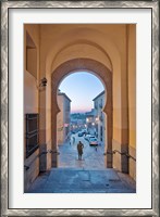 Framed Gate to Zocodover Square (Plaza Zocodover), Toledo, Spain