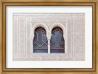 Framed Nasrid Palace, Alhambra, Granada, Andalucia, Spain
