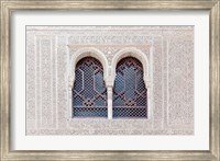 Framed Nasrid Palace, Alhambra, Granada, Andalucia, Spain
