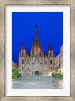 Framed Gothic Quarter, Barcelona Cathedral, Barcelona, Spain