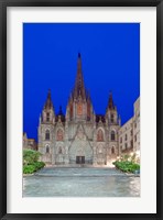 Framed Gothic Quarter, Barcelona Cathedral, Barcelona, Spain