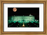 Framed Royal Palace and Plaza de Oriente, Madrid, Spain