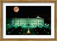 Framed Royal Palace and Plaza de Oriente, Madrid, Spain