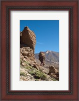 Framed Spain, Tenerife, Las Canadas, Volcanic rock