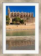 Framed Cathedral of Santa Maria of Palma, Majorca, Balearic Islands, Spain