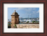 Framed City ramparts, Palma de Mallorca, Majorca, Balearic Islands, Spain