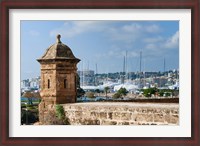 Framed City ramparts, Palma de Mallorca, Majorca, Balearic Islands, Spain