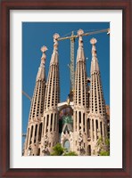 Framed La Sagrada Familia by Antoni Gaudi, Barcelona, Spain