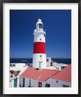 Framed Spain, Gibraltar, Europa Point, Lighthouse
