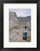 Framed Tram, Picos de Europa at Fuente De, Spain