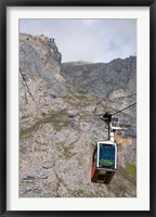 Framed Tram, Picos de Europa at Fuente De, Spain