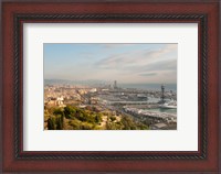 Framed View of Barcelona from Mirador del Alcade, Barcelona, Spain