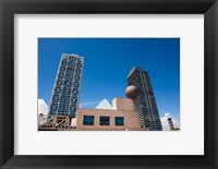 Framed Hotel Arts and Mapfre Tower, Olympic Harbor, Barcelona, Spain