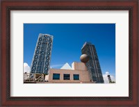 Framed Hotel Arts and Mapfre Tower, Olympic Harbor, Barcelona, Spain