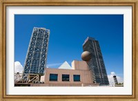 Framed Hotel Arts and Mapfre Tower, Olympic Harbor, Barcelona, Spain