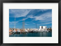 Framed Moll d'Espana, Port Vell, Barcelona, Spain