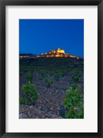 Framed Church and village of San Vicente de la Sonsierra, La Rioja, Spain