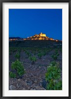 Framed Church and village of San Vicente de la Sonsierra, La Rioja, Spain