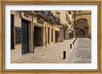Framed Elaborate door of a cathedral, Logrono, La Rioja, Spain