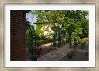 Framed Entrance gate to Cordorniu Winery, Catalonia, Spain