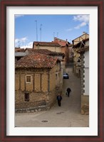 Framed Narrow street, Anguiano, La Rioja, Spain