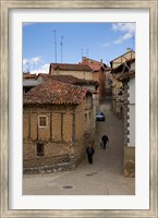 Framed Narrow street, Anguiano, La Rioja, Spain