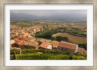 Framed San Vicente de la Sonsierra village, La Rioja, Spain
