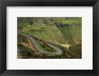 Framed Sierra de Camero Nuevo Mountains, Brieva de Cameros, La Rioja, Spain