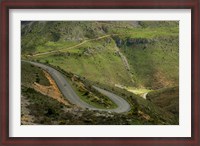 Framed Sierra de Camero Nuevo Mountains, Brieva de Cameros, La Rioja, Spain