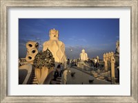 Framed Antonio Gaudi's Casa Mila, Barcelona, Spain