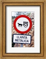 Framed Spain, Majorca, Road Sign