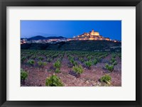 Framed Church and village of San Vicente de la Sonsierra, La Rioja, Spain