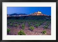 Framed Church and village of San Vicente de la Sonsierra, La Rioja, Spain