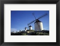 Framed Windmills, Consuegra, La Mancha, Spain