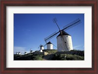 Framed Windmills, Consuegra, La Mancha, Spain
