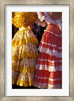 Framed Colorful Flamenco Dresses at Feria de Abril, Sevilla, Spain