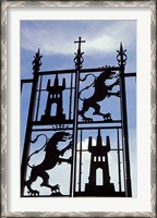 Framed Decorative Wrought-Iron Gate of Alcazar, Cordoba, Spain