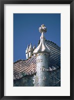 Framed Antonio Gaudi's Cassa Batilo, Barcelona, Spain